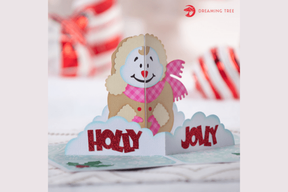 Bring Joy to Your Holiday Greetings with the Holly Jolly Snowman Card SVG