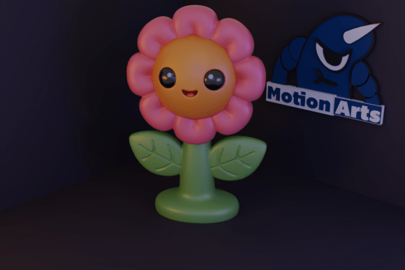 Cartoon Flower: A 3D Printable Model