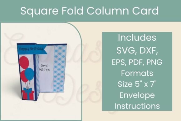 Celebrate with Style: The Birthday Square Column SVG Card