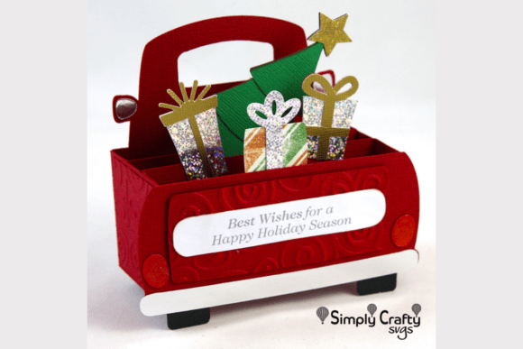 Create Magic with the Christmas Presents Truck Card SVG File