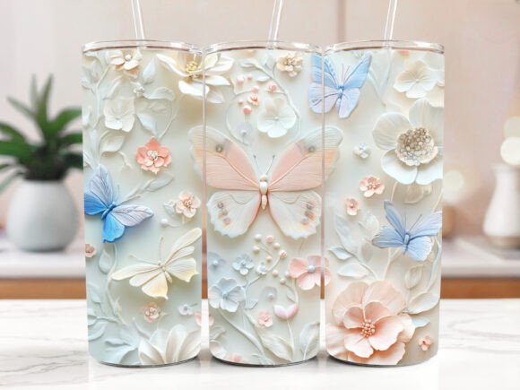 Elevating Personalized Drinkware: The Rise of 3D Bee Butterfly Tumbler Wraps