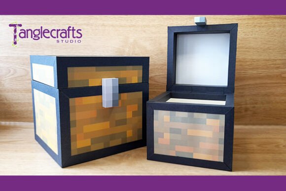 Gift Box for Gamers, Chest Svg Template: A Versatile Digital Cut File for Creators