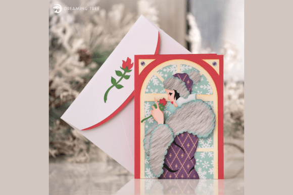 Joy Note Card SVG: Elegant Holiday Layering
