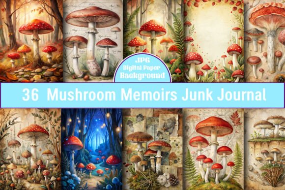 Mushroom Memoirs Junk Journal Design