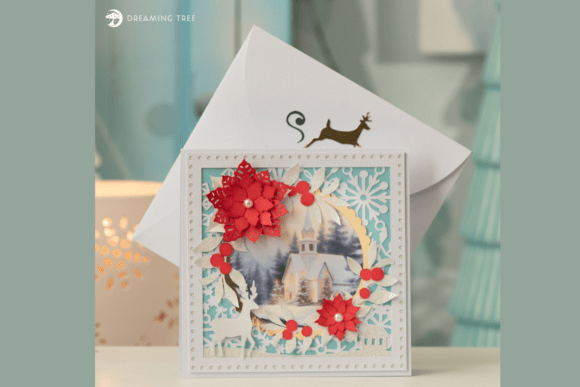Snowy Serenity Card SVG: A Winter Wonderland Design
