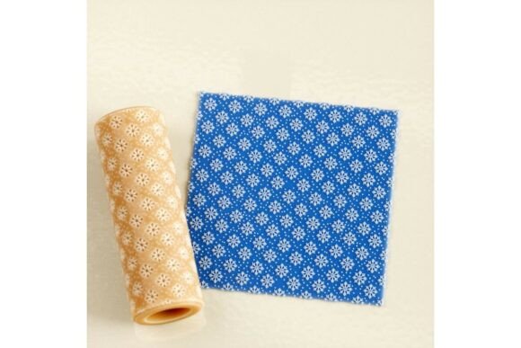 Stylized Snowflake Pattern Texture Roller: Your Essential Winter Crafting Tool