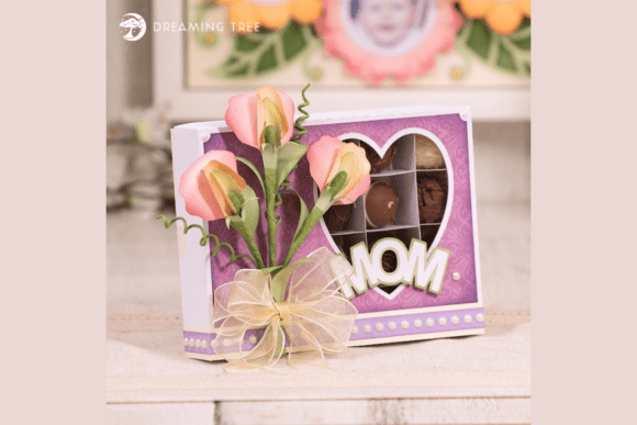 Sweet Peas Treats Box SVG: Elevating Gift Presentation with Digital Craft