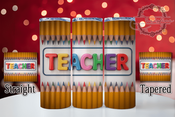 Transforming Drinkware: The Magic of 3D Inflated Rainbow Teacher Tumbler Wraps